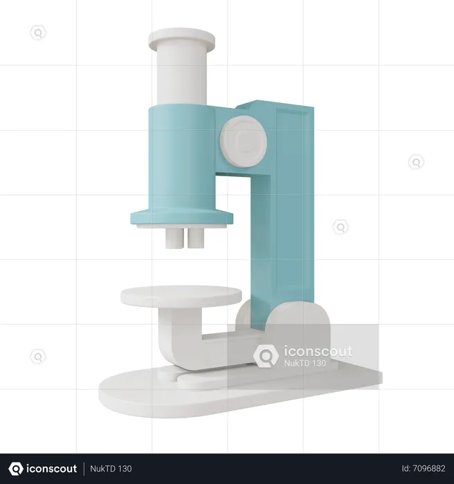 Microscope  3D Icon