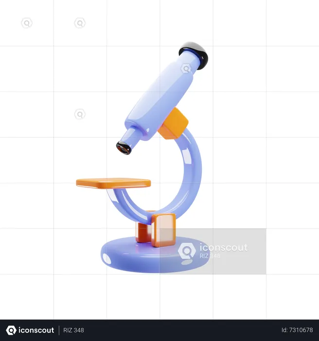 Microscope  3D Icon