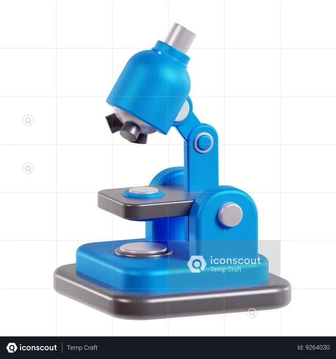 Microskop  3D Icon