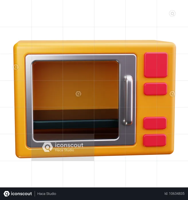 Microwave  3D Icon