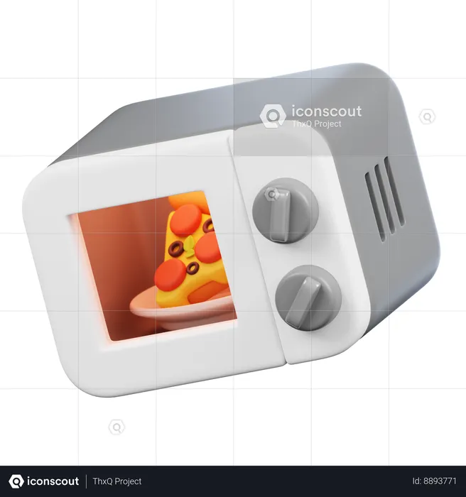 Microwave  3D Icon