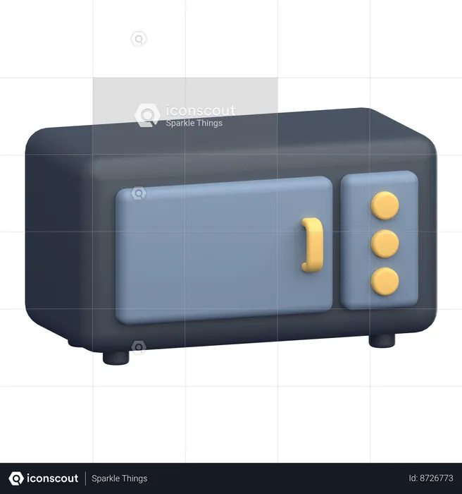 Microwave  3D Icon