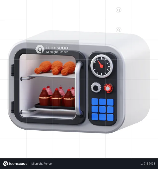 Microwave  3D Icon