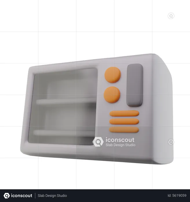 Microwave  3D Icon