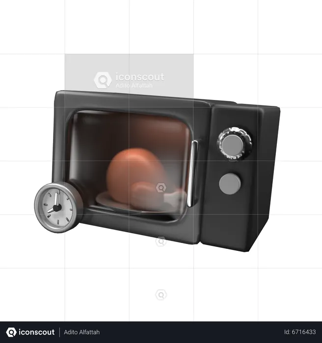 Microwave  3D Icon