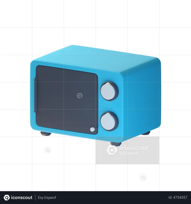Microwave  3D Illustration