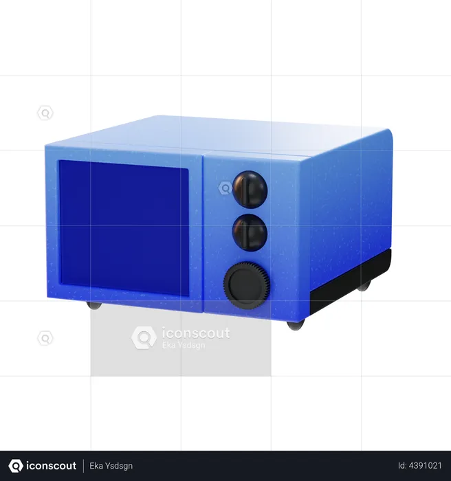 Microwave  3D Illustration