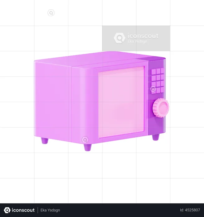 Microwave  3D Illustration