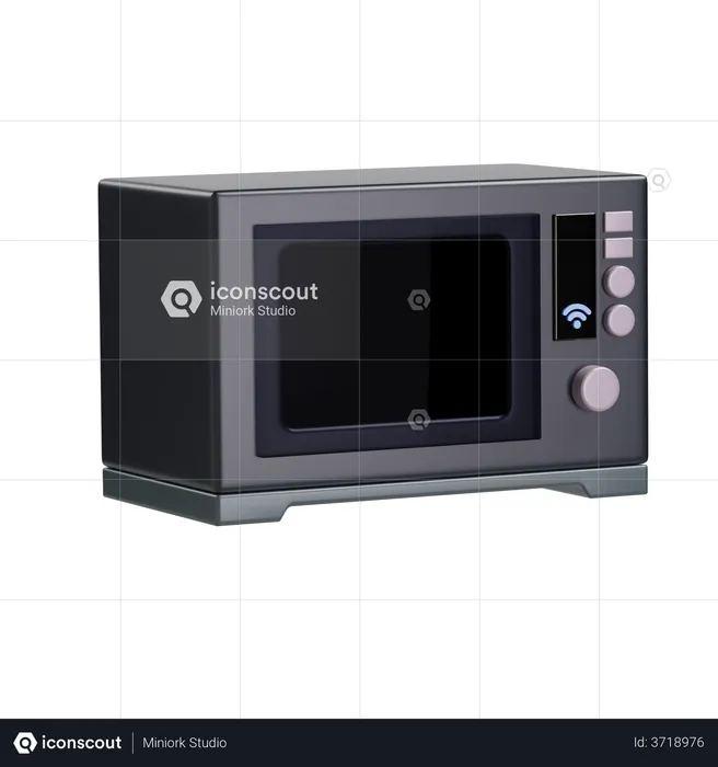 Microwave  3D Illustration