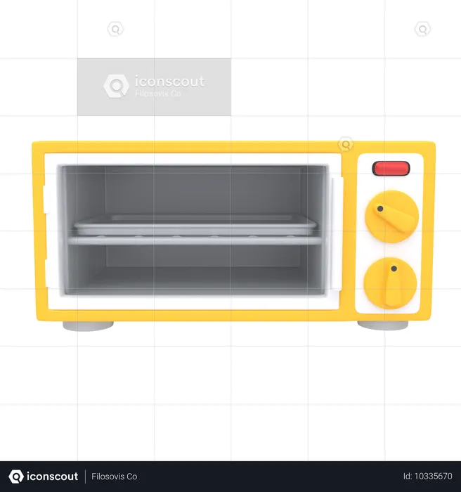 Microwave Oven  3D Icon