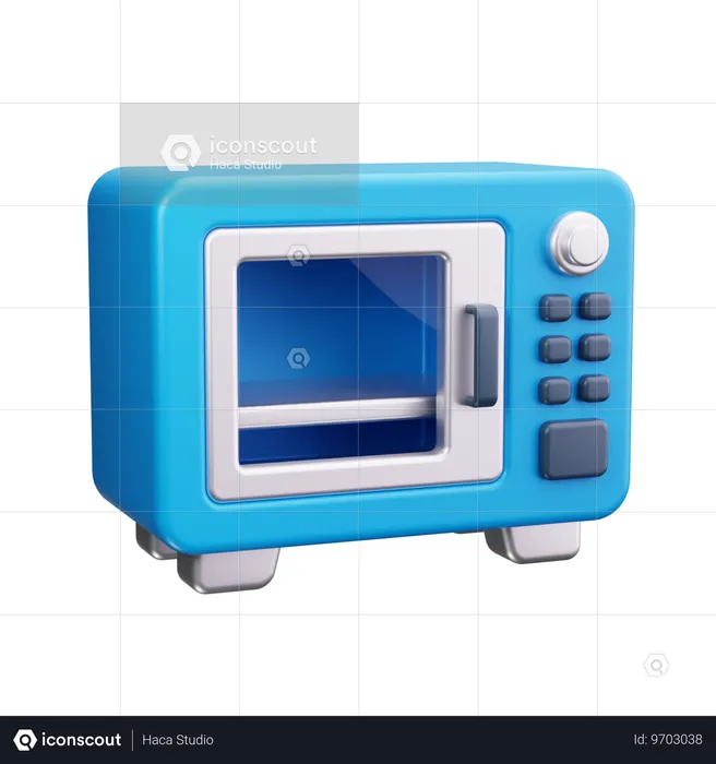 Microwave Oven  3D Icon