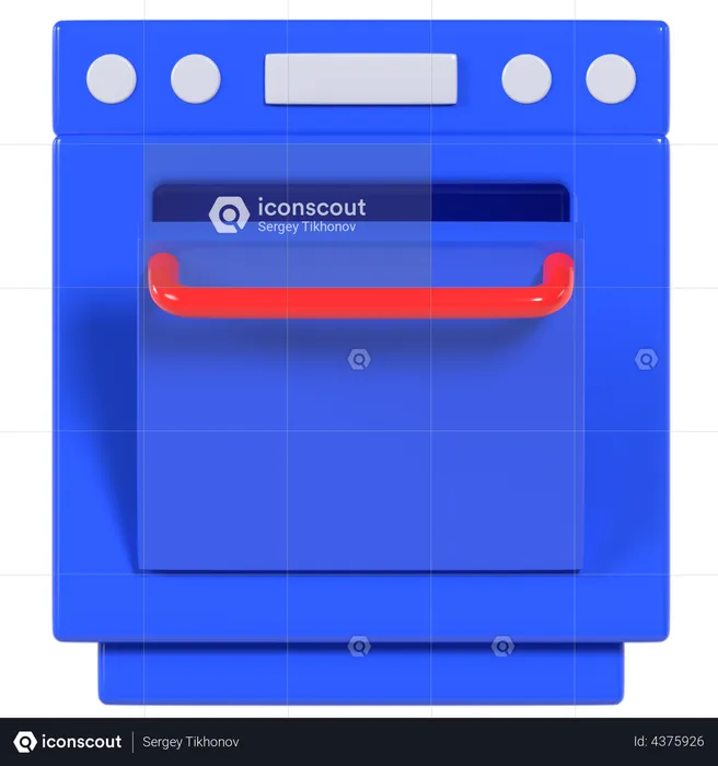 Microwave Oven  3D Illustration