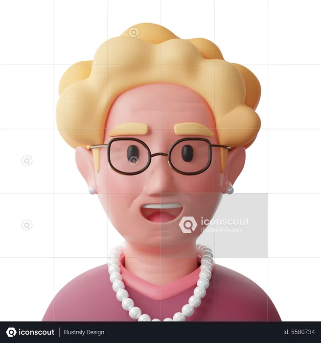 Middle Aged Mother  3D Icon