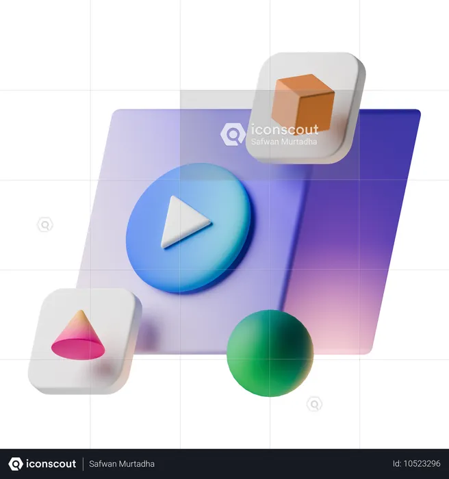 Meios de comunicação  3D Icon