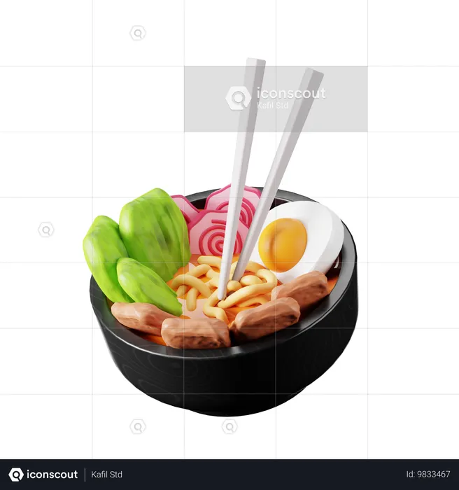 Mie Ramen Japanisches Essen  3D Icon