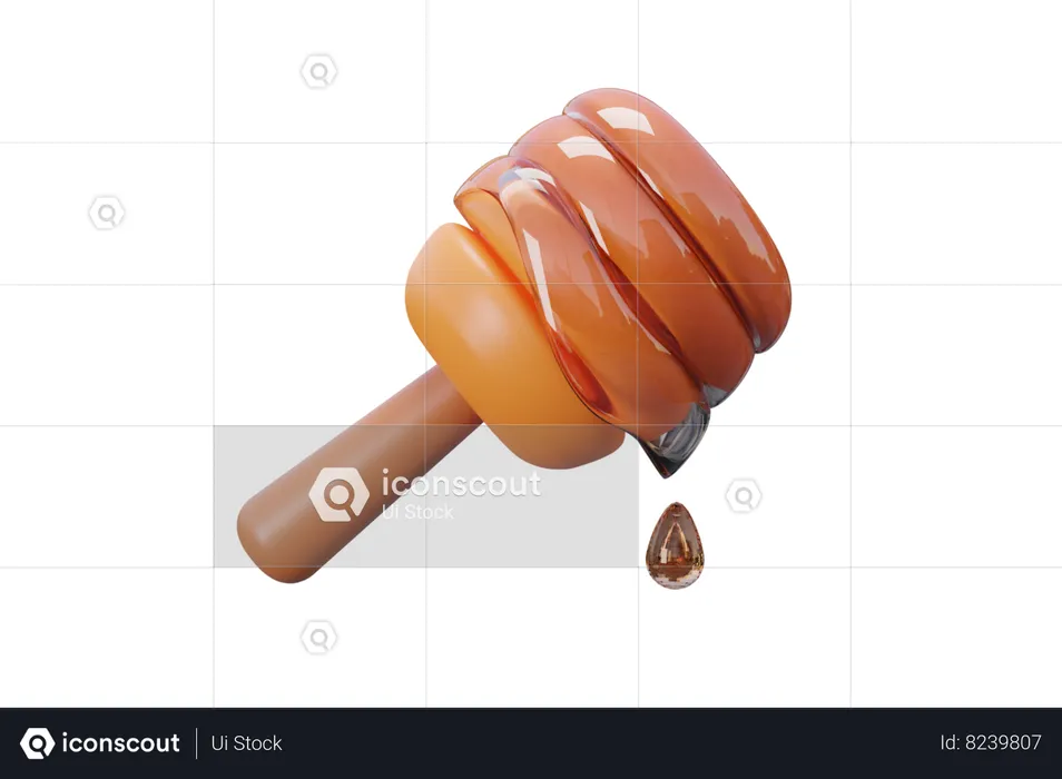 Louche de miel  3D Icon