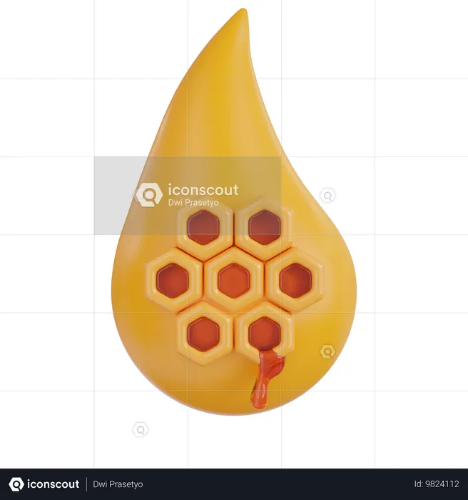 Gouttes de miel  3D Icon