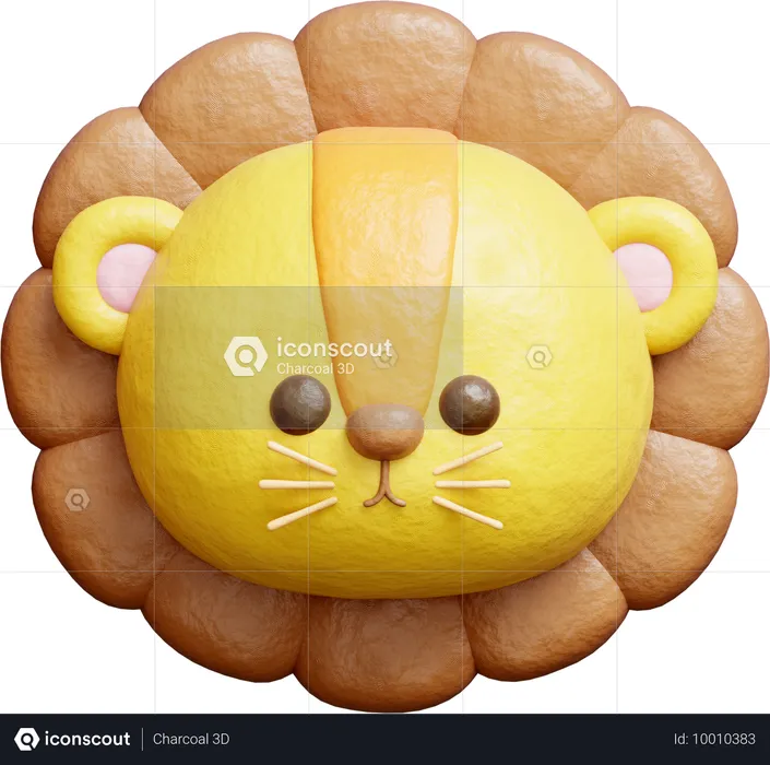 Lion mignon  3D Icon