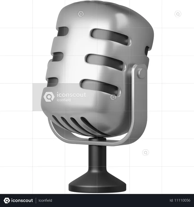 Mikrofon  3D Icon