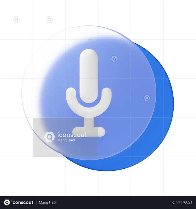 Mikrofon  3D Icon