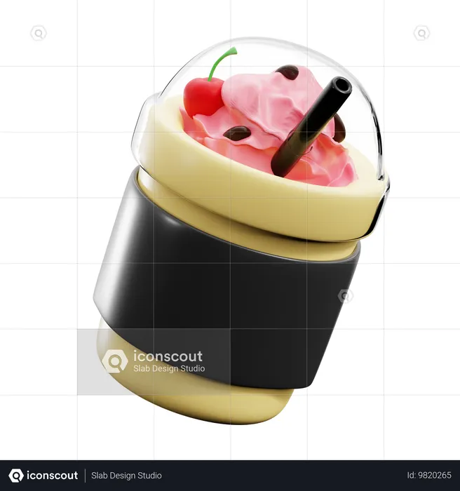 Milchshake  3D Icon