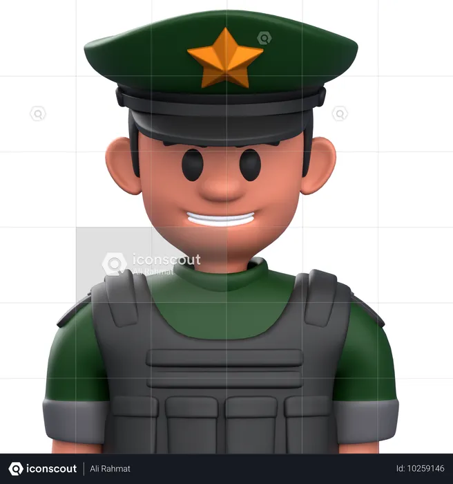 Militaire  3D Icon