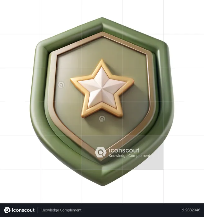 Militärabzeichen  3D Icon