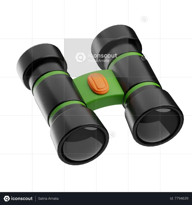 Military Binoculars  3D Icon