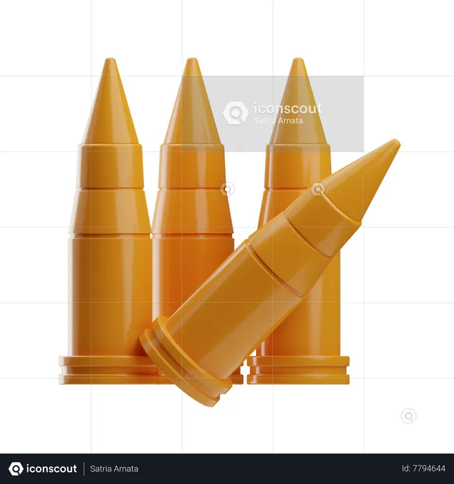 Military Bullets  3D Icon