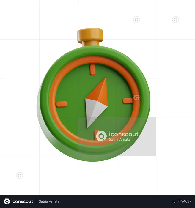 Military Compass  3D Icon