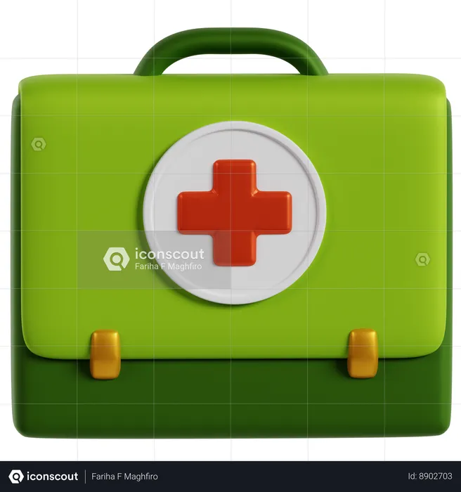Military First Aid Kit  3D Icon