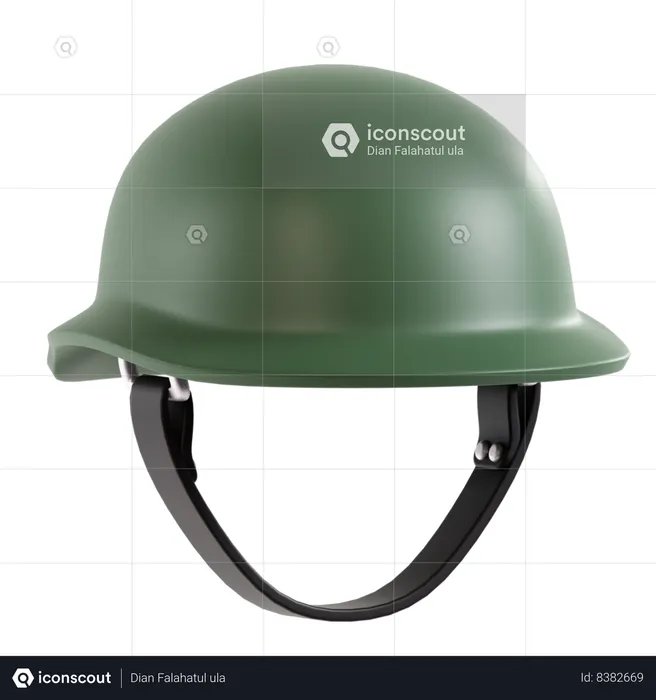 Military Helmet  3D Icon