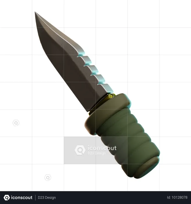 Military Knife  3D Icon
