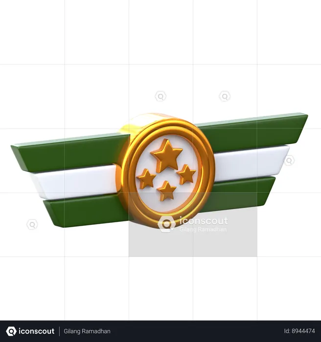 Military Medal  3D Icon