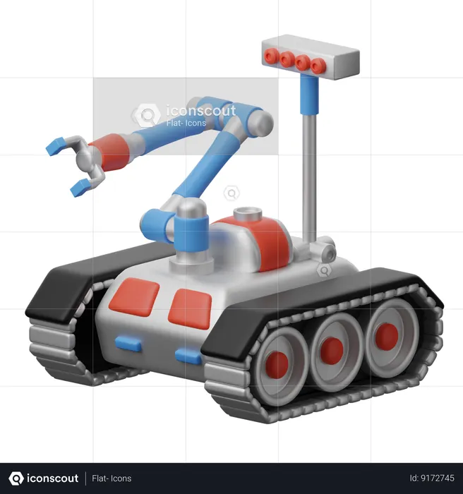 Military Robot  3D Icon