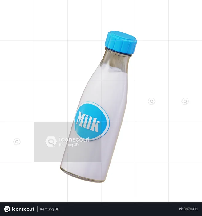 Milk  3D Icon