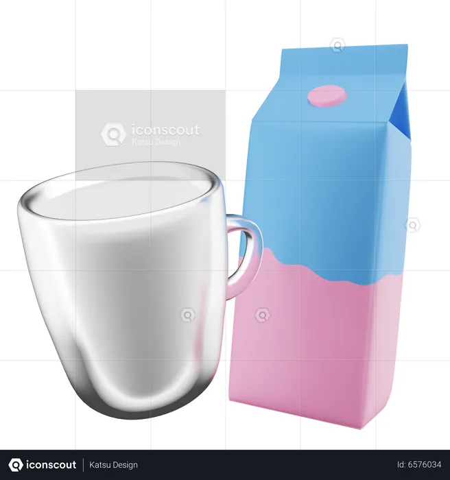 Milk  3D Icon