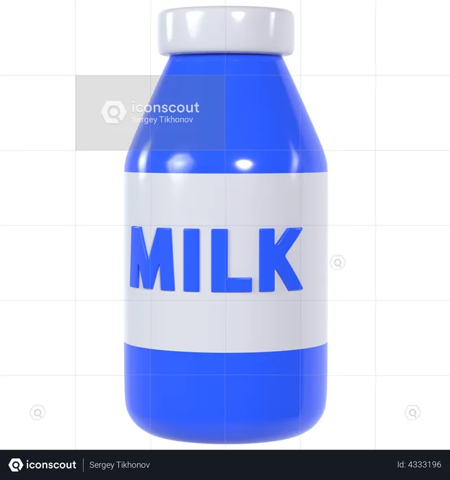 Milk  3D Illustration