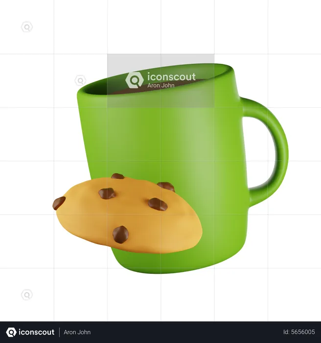 Milk Biscuit  3D Icon