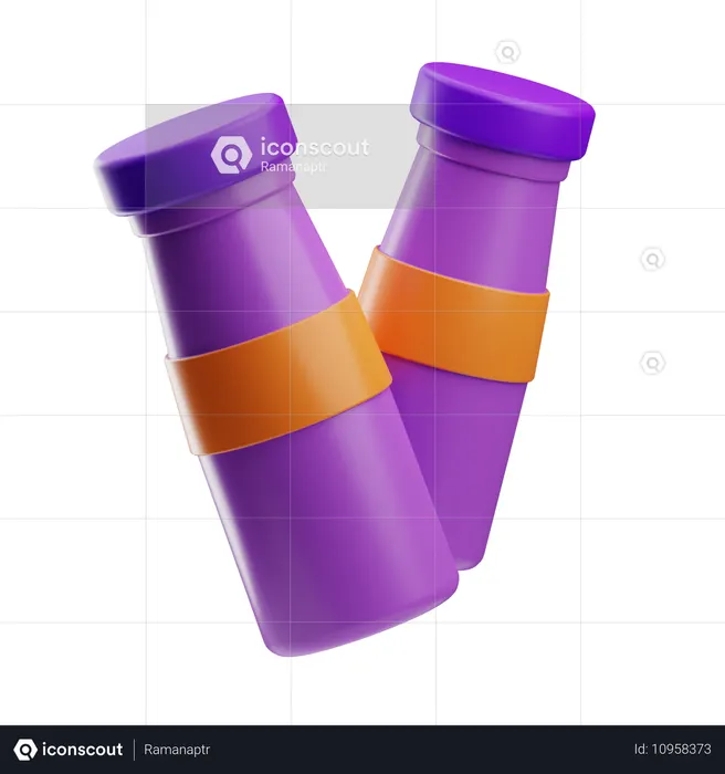 Milk Bottle  3D Icon