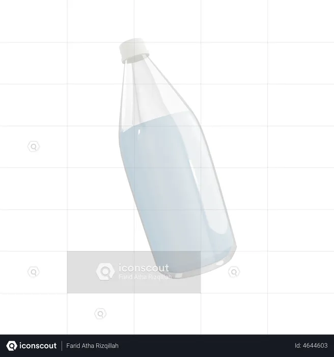 Milk Bottle  3D Illustration