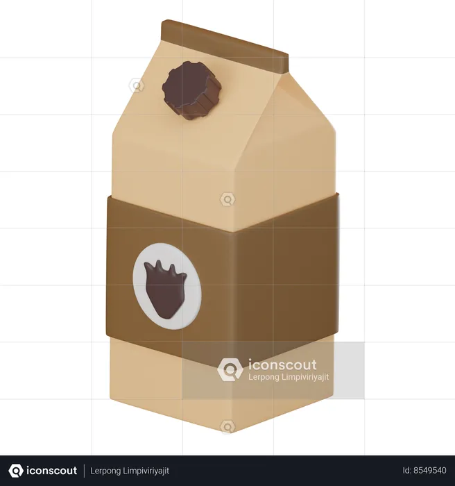 Milk Box  3D Icon