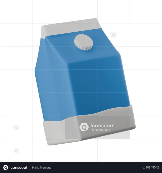 Milk Box  3D Icon