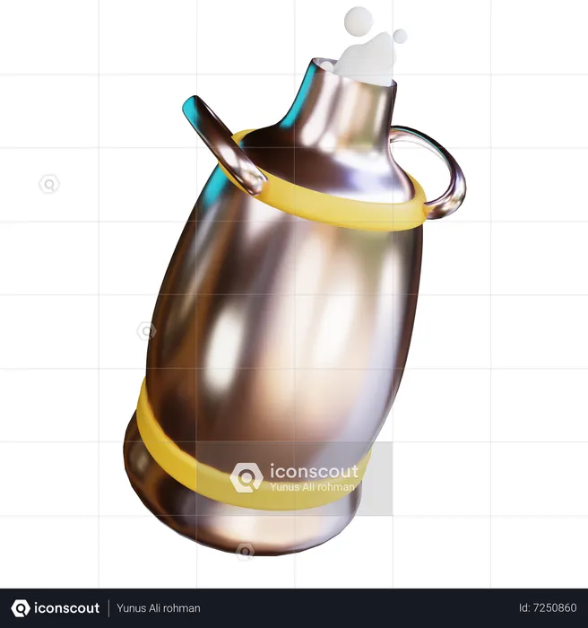 Milk Can  3D Icon