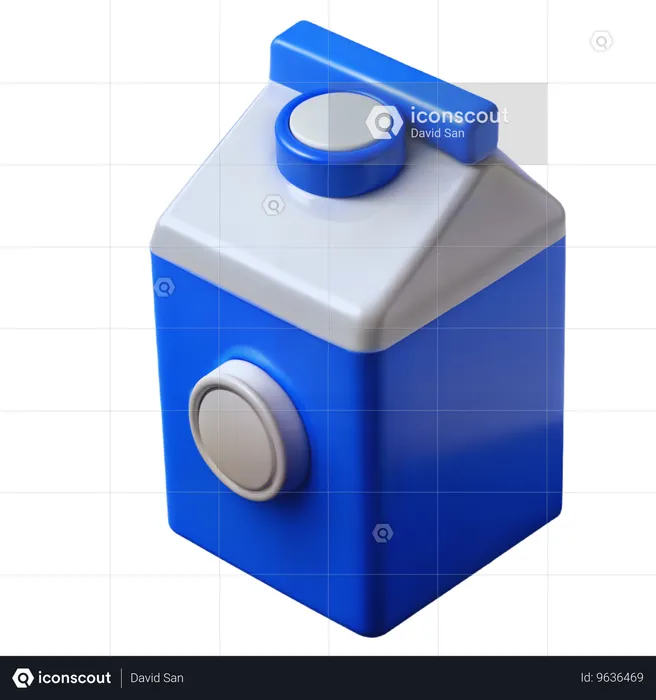 Milk Carton  3D Icon