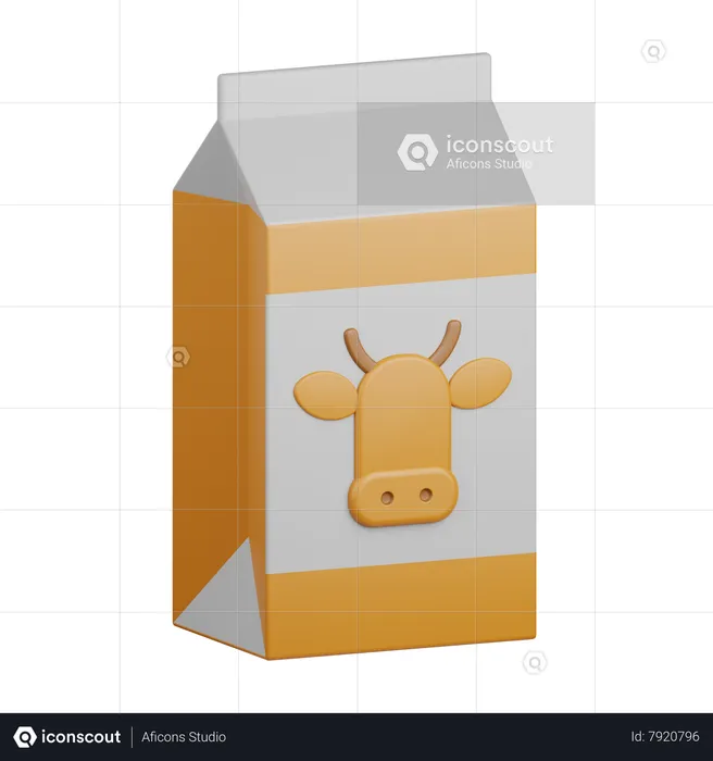 Milk Carton  3D Icon