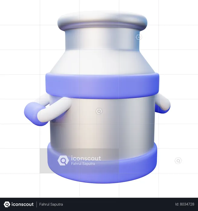 Milk Container  3D Icon