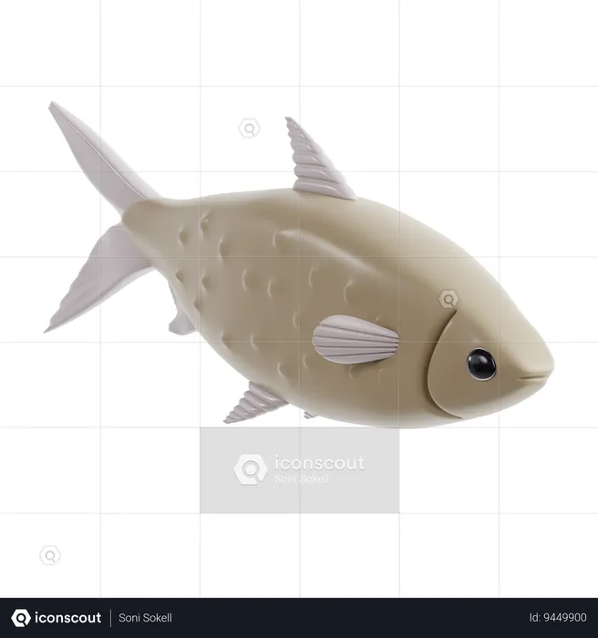 Milk Fish  3D Icon