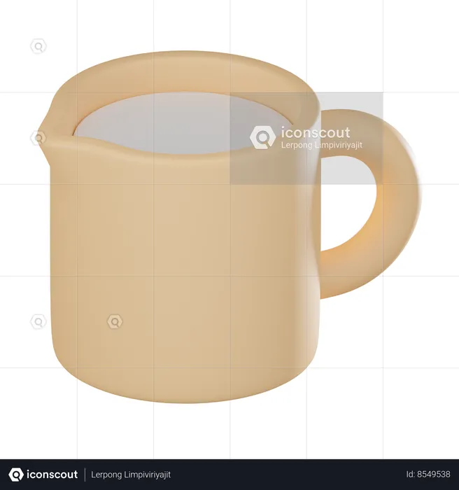 Milk Frothing Pitcher  3D Icon