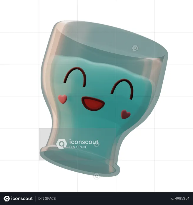 Milk Glass Emoji Emoji 3D Icon